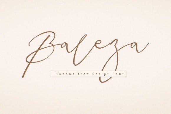 Baleza: A Handwritten Font for Your Beautiful Products