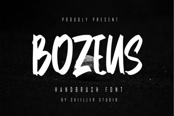 Bozeus: A Brush Display Font for Editorial Identity