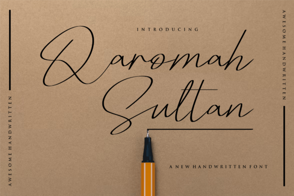 Bringing Authenticity to Branding with the Qaromahsultan Font