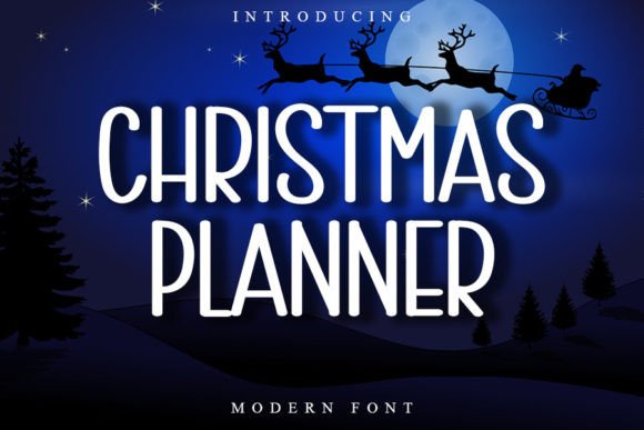 Christmas Planner: A Font for Cozy Editorial Moments