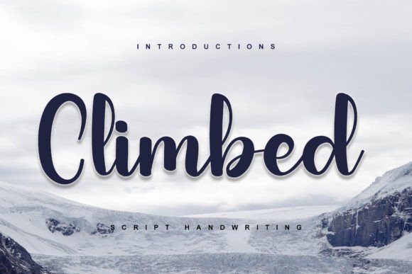 Climbed: A Handwritten Font for Crafters