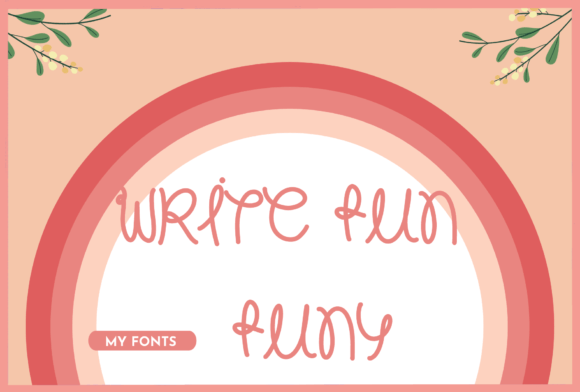 Craft Your Unique Brand with the Write Fun Funy Handwritten Font