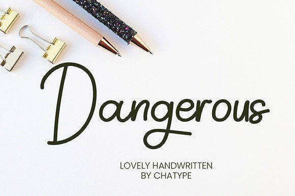 Dangerous Font: A Script Face for Scroll-Stopping Digital Campaigns