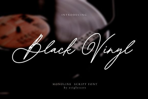 Finding Elegance in Editorial Text with Black Vinyl