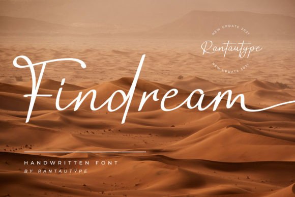 Findream: An Unscripted Script Font