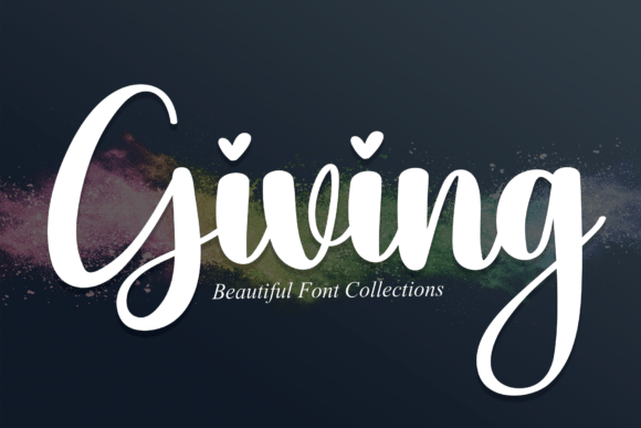 Giving: A Script Font Designed for Brand Storytelling