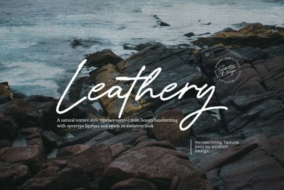 Leathery: The Signature Script Font for Crafters and Makers