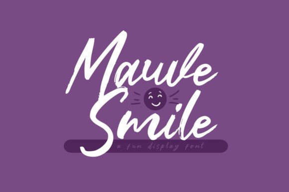 Mauve Smile: A Playful Brush Script Font for Editorial Expression