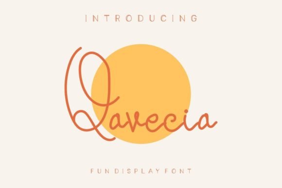 Qavecia: A Handwritten Font for Marketing Magic