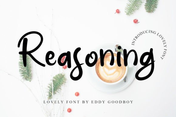The Creative Appeal of Reasoning, a Beautiful Script Font
