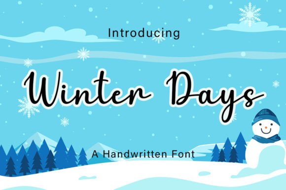 Winter Days: A Handwritten Font for Elegant Online Branding