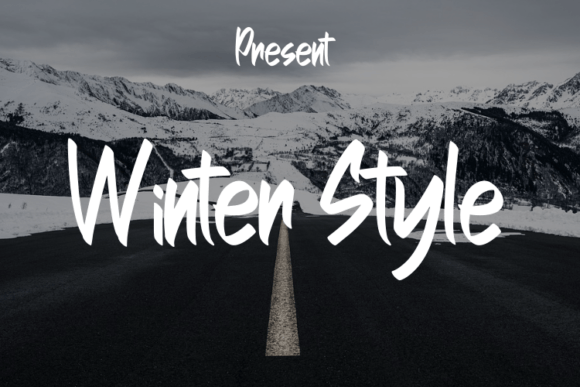 Winter Style: The Elegant Script Font for Your Handmade Creations